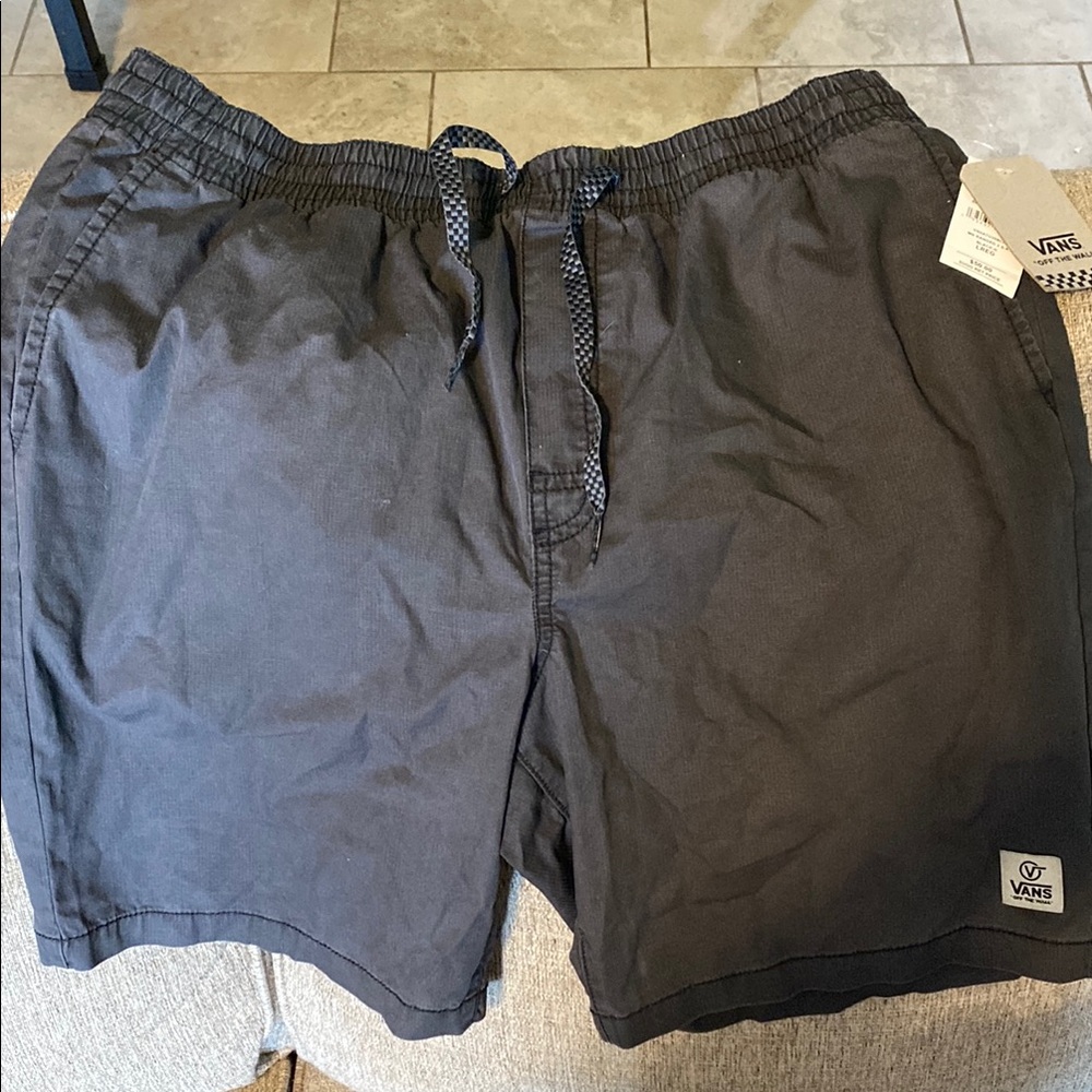 Vans Charcoal Elastic Waist Shorts